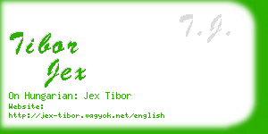 tibor jex business card